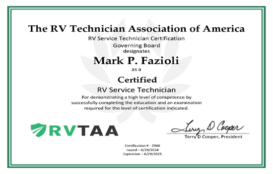 RVTAA Certified Certificate_small